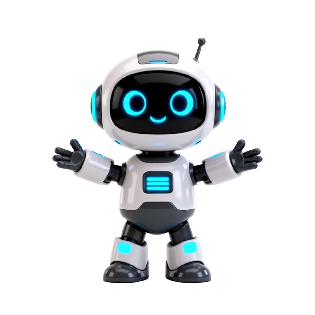 Robô mascote a acenar